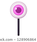 Halloween eyeball lollipop candy 128906864