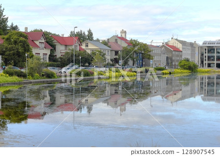 雷克雅未克城市景觀，北歐冰島的首都 128907545