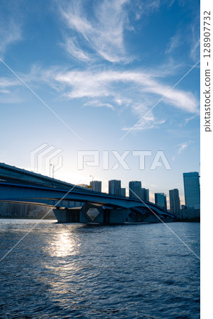 View of Tokyo from Toyosu 128907732