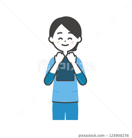 一位穿著灌木叢的女士的插圖 一位穿著灌木叢的女士的插圖 128908256