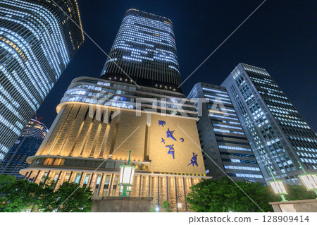 Night view of Nakanoshima, Osaka (Kita-ku, Osaka City, Osaka Prefecture) 128909414
