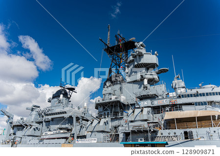 美國，藍天和愛荷華號戰艦紀念館，洛杉磯 128909871