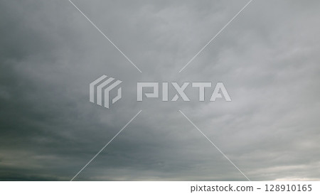 Overcast Sky A Dramatic Cloudscape Featuring Various Shades of Grey and Its Beauty 128910165