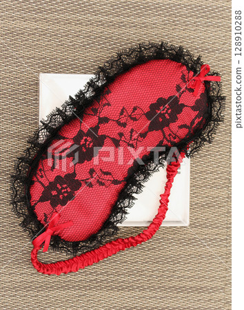 Red lace sleep mask Red lace sleep mask 128910288