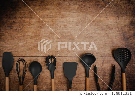 Kitchen silicone utensils Kitchen silicone utensils 128911331