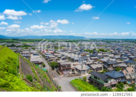 廣闊的住宅區（三重縣四日市櫻台） 128912561
