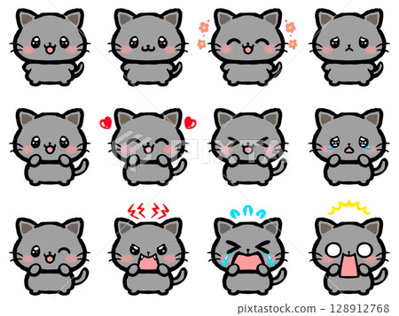 可愛貓咪情緒塗鴉風格插畫集2 128912768