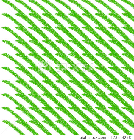 Green thorn pattern background (abstract design) Crayon style 128914238