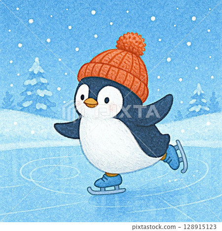 企鵝滑冰 企鵝滑冰 128915123