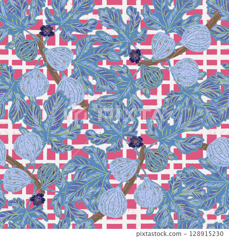 seamless pattern with hand drawn ornament 128915230
