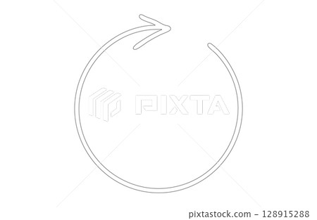 Rotating arrow icon Gray (refresh/reload/cycle) 128915288