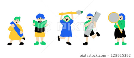 孩子們享受藝術 孩子們享受藝術 128915392