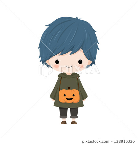 服裝萬聖節的男孩 服裝萬聖節的男孩 128916320