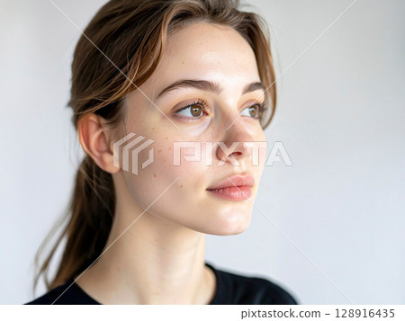 年輕的外國女性人工智慧生成的圖像 128916435