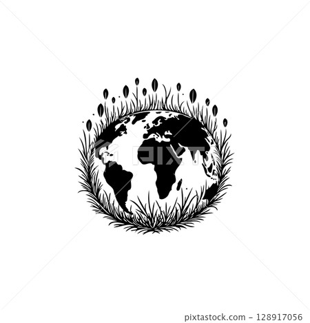 Earth's green embrace: A harmonious blend of nature and our planet's geography Earth's green embrace: A harmonious blend of nature and our planet's geography 128917056