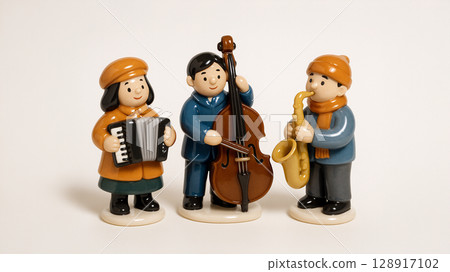 Three people playing music Three people playing music 128917102