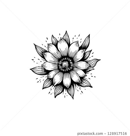Elegant floral illustration with intricate details for decorative projects, design Elegant floral illustration with intricate details for decorative projects, design 128917516