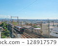 Ishikiri Station offers a panoramic view of Osaka 128917579