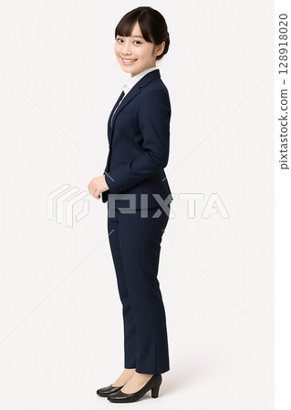 Office lady standing Office lady standing 128918020