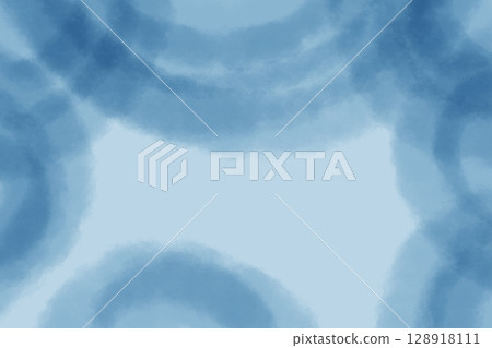 Stock Illustration: Light blue circular gradation 128918111