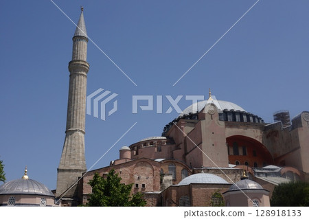 Turkey Istanbul Hagia Sophia minaret 128918133