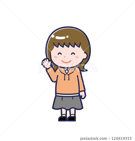 Casual clothes teenager / diagonal / female 10 Casual clothes teenager / diagonal / female 10 128919355