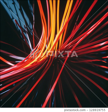 Dynamic Interplay of Bold Color Contrasts 128919755