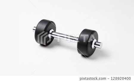 Single dumbbell for strength training and home workout 128920400
