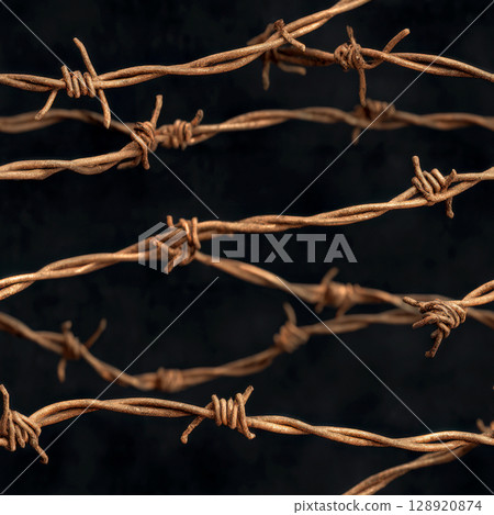 Seamless barbed wire background material Seamless barbed wire background material 128920874