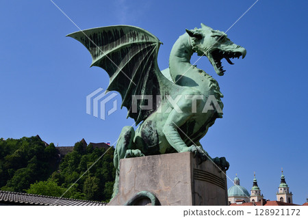 Dragon Bridge in Ljubljana Dragon Bridge in Ljubljana 128921172