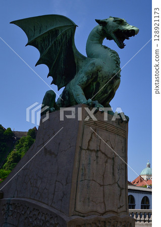 Dragon Bridge in Ljubljana Dragon Bridge in Ljubljana 128921173