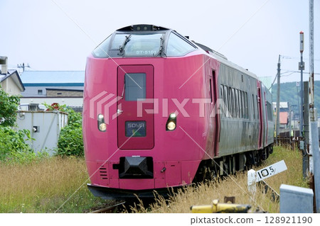 Limited express Soya Hamanasu train running on the Soya Main Line 128921190