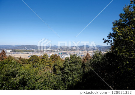Kani City, Gifu Prefecture_View from the Akechi Castle Ruins Observatory 1_March 2025 Kani City, Gifu Prefecture_View from the Akechi Castle Ruins Observatory 1_March 2025 128921332