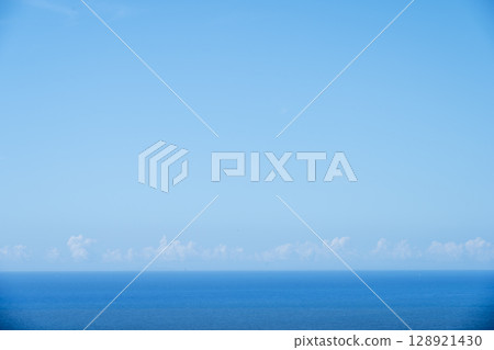 Summer blue sea and sky Shonandai Observatory July Image [Kanagawa Prefecture] 128921430