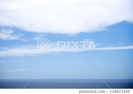 Summer blue sea and sky Shonandai Observatory July Image [Kanagawa Prefecture] 128921449