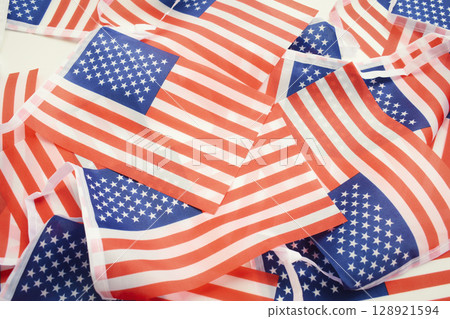 american wave flag texture background, USA 128921594