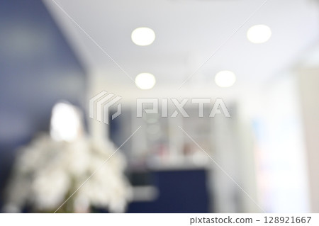 blur luxury in home, defocused clinic interior abstract background 128921667