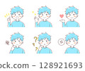 Cute boy posing material 128921693