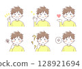 Cute boy posing material 128921694