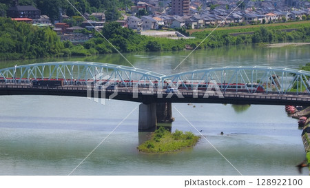 Express 1 passing through Inuyama Bridge from Inuyama Castle Express 1 passing through Inuyama Bridge from Inuyama Castle 128922100