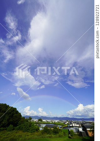 A rainbow in the sky A double rainbow that brings good luck A rainbow in the sky A double rainbow that brings good luck 128922721