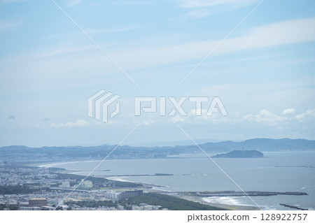 Enoshima View from Shonandai Observatory Sea Hiratsuka City Fujisawa City July 128922757