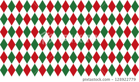Christmas color argyle check background material 128922779
