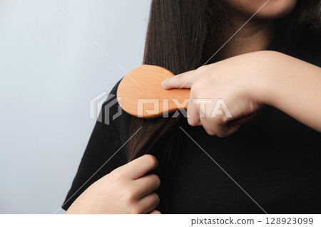 Hair Care for Girls with copy space Hair Care for Girls with copy space 128923099