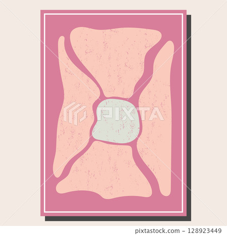 Abstract painting in retro style. Illustration for prints, interiors, posters, posters and creative design Abstract painting in retro style. Illustration for prints, interiors, posters, posters and creative design 128923449