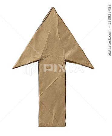 Cardboard Arrow Cardboard Arrow 128923488
