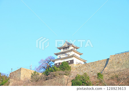 香川縣丸龜市丸龜城風景 128923613