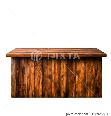 Rustic Wooden Table with Natural Grain Pattern Perfect for Interior Design and Decoration Rustic Wooden Table with Natural Grain Pattern Perfect for Interior Design and Decoration 128923891