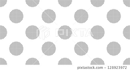 polka dot seamless pattern half tone vector halftone cartoon doodle gift wrapping paper tile background repeat wallpaper scarf isolated illustration 128923972