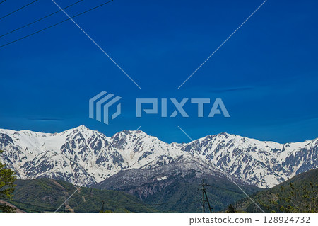 Early summer Hakuba Miyama 128924732